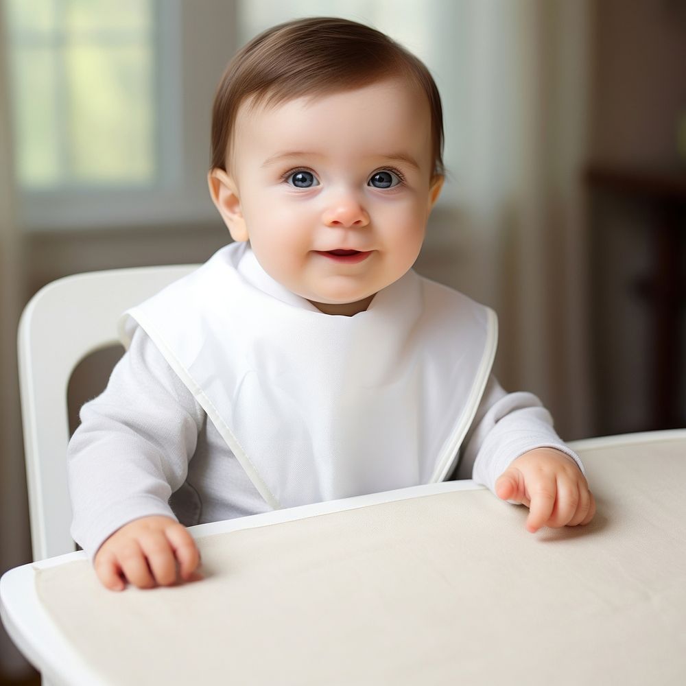 Baby portrait child white. 