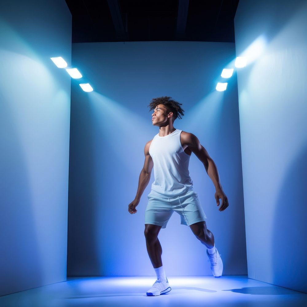 Lighting shorts white determination. AI generated Image by rawpixel.