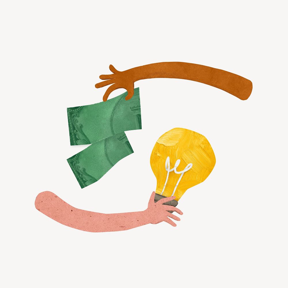 Selling business ideas, paper craft Premium Photo Illustration rawpixel