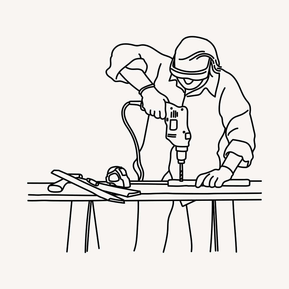 Home renovation hand drawn illustration vector