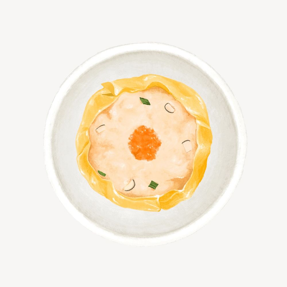 Dim sum, Chinese food illustration