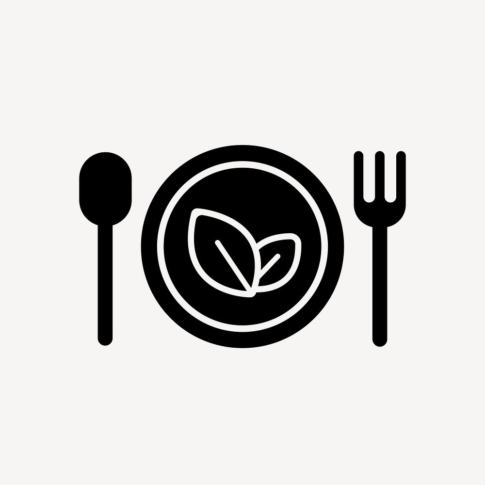 Organic restaurant flat icon vector