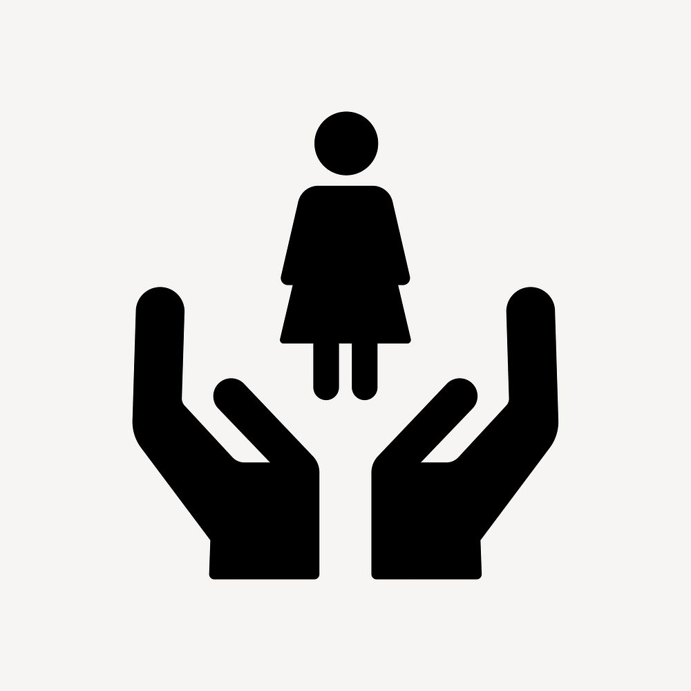 Women empowerment flat icon vector