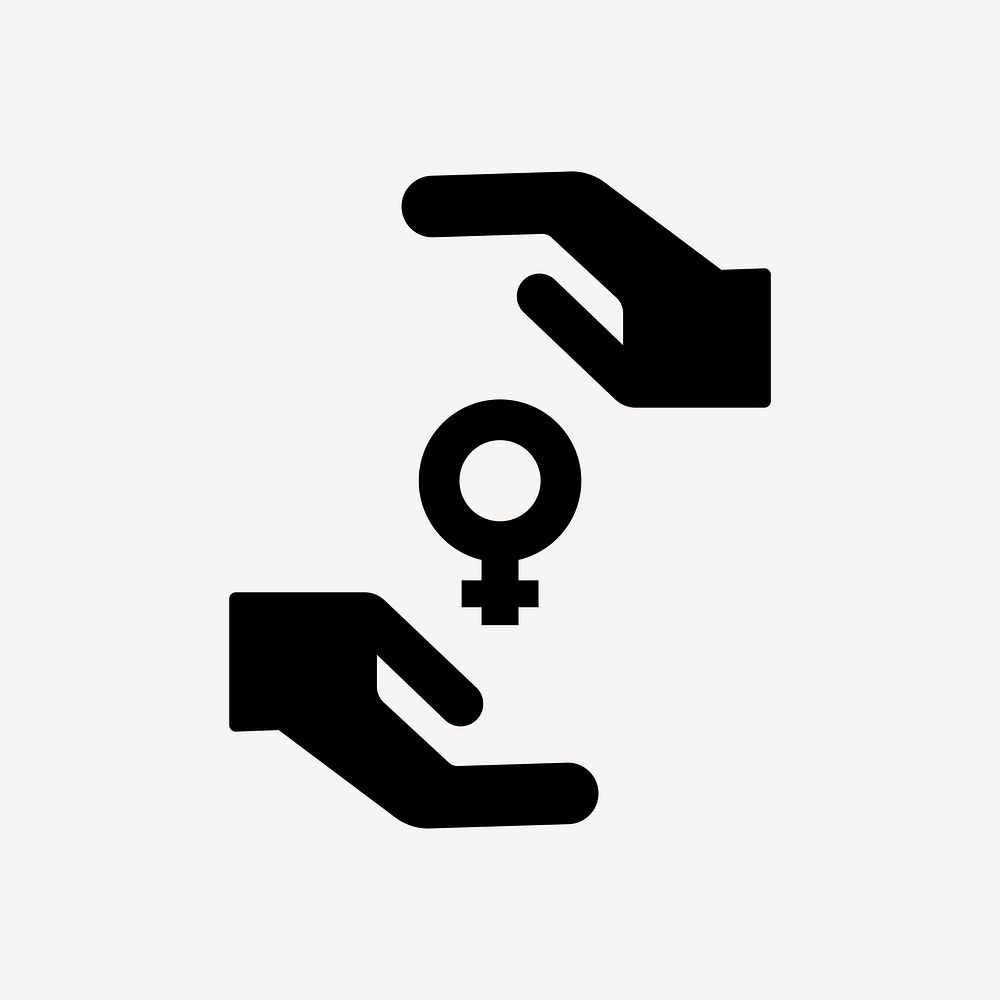 Women empowerment flat icon vector