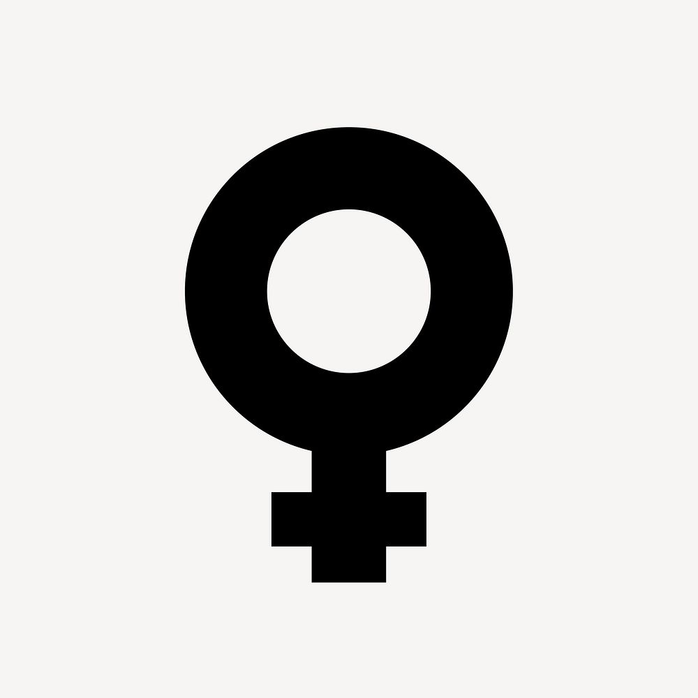 Female symbol flat icon vector