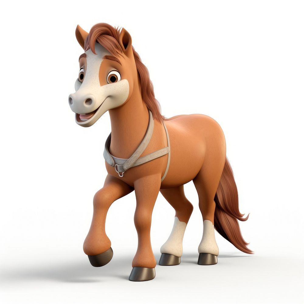 Horse figurine cartoon mammal. AI generated Image by rawpixel.