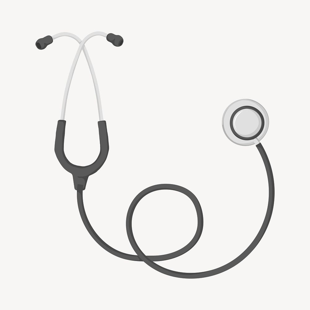 Doctor stethoscope, medical tool illustration