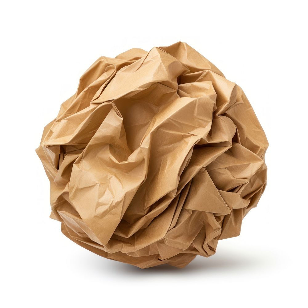 Paper crumpled origami brown. AI generated Image by rawpixel.