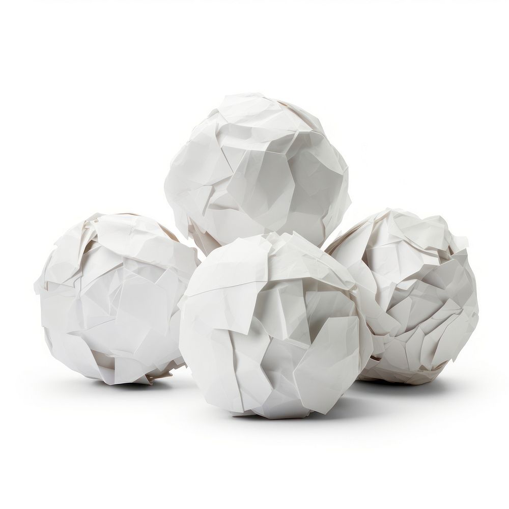 Paper crumpled origami white. AI generated Image by rawpixel.