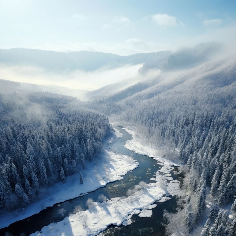 Forest river outdoors nature. AI generated Image by rawpixel.