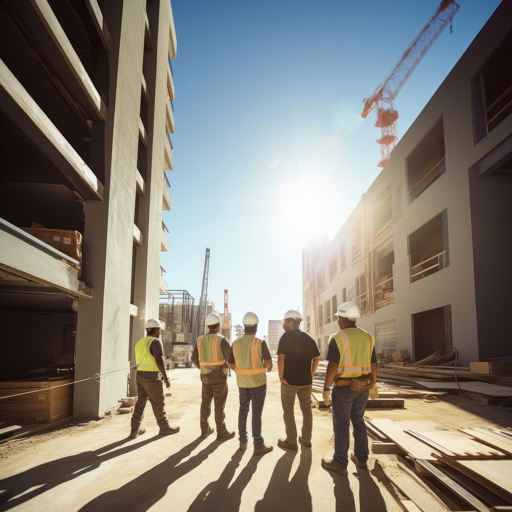 Construction architecture building hardhat. AI generated Image by rawpixel.