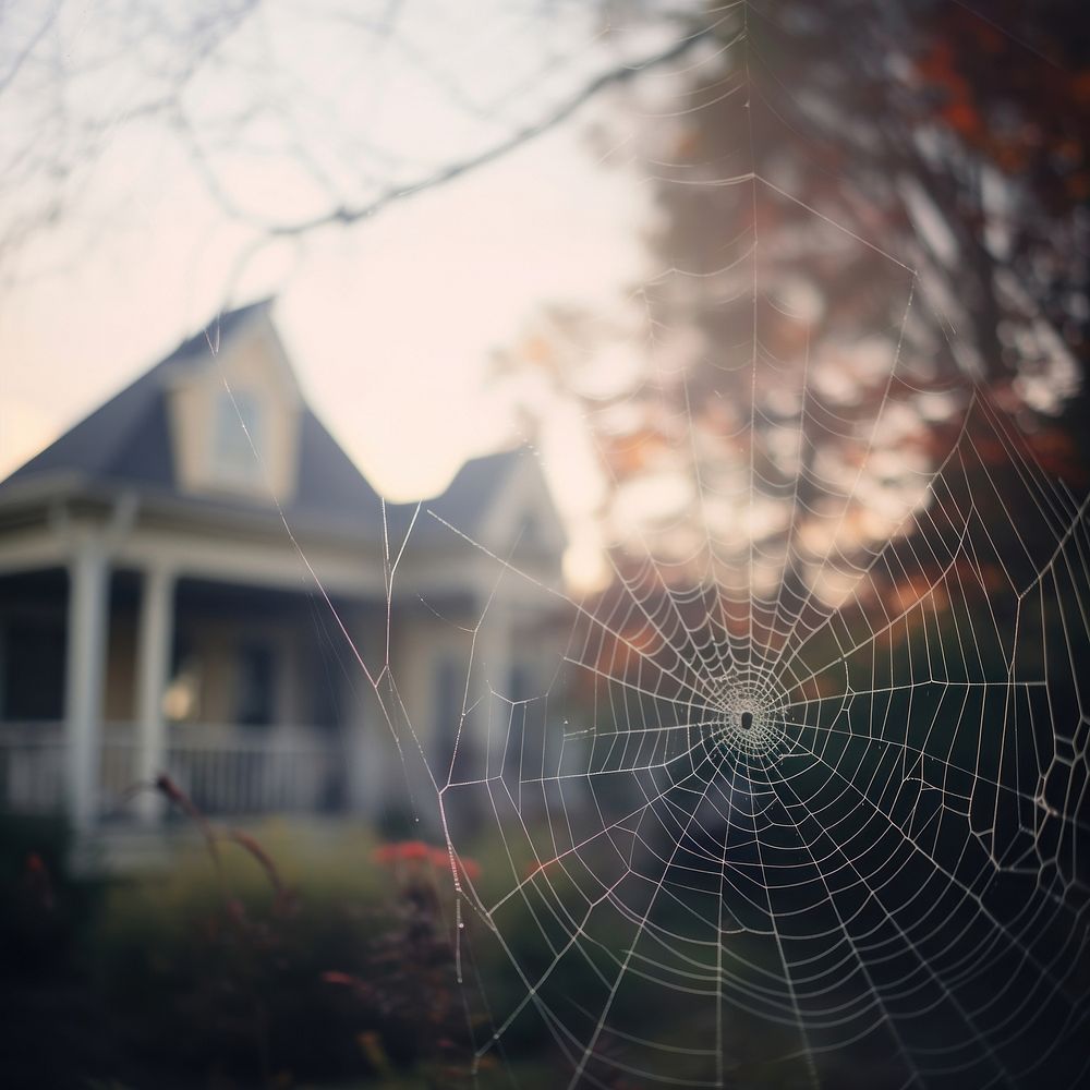 Spider web house architecture celebration. AI generated Image by rawpixel.