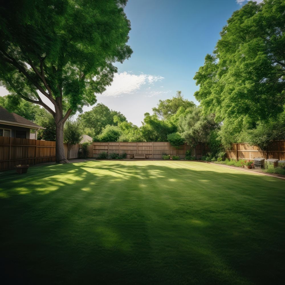 Backyard outdoors garden nature. 