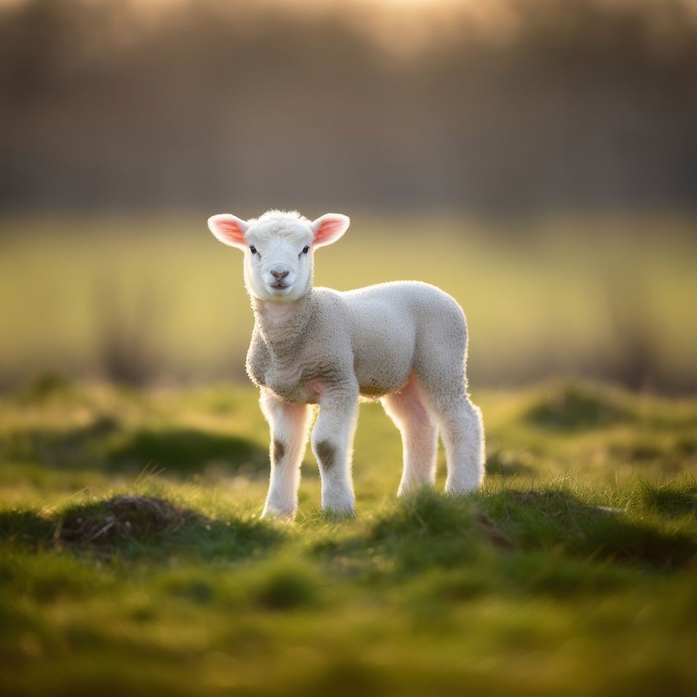 Lamb livestock animal mammal. 