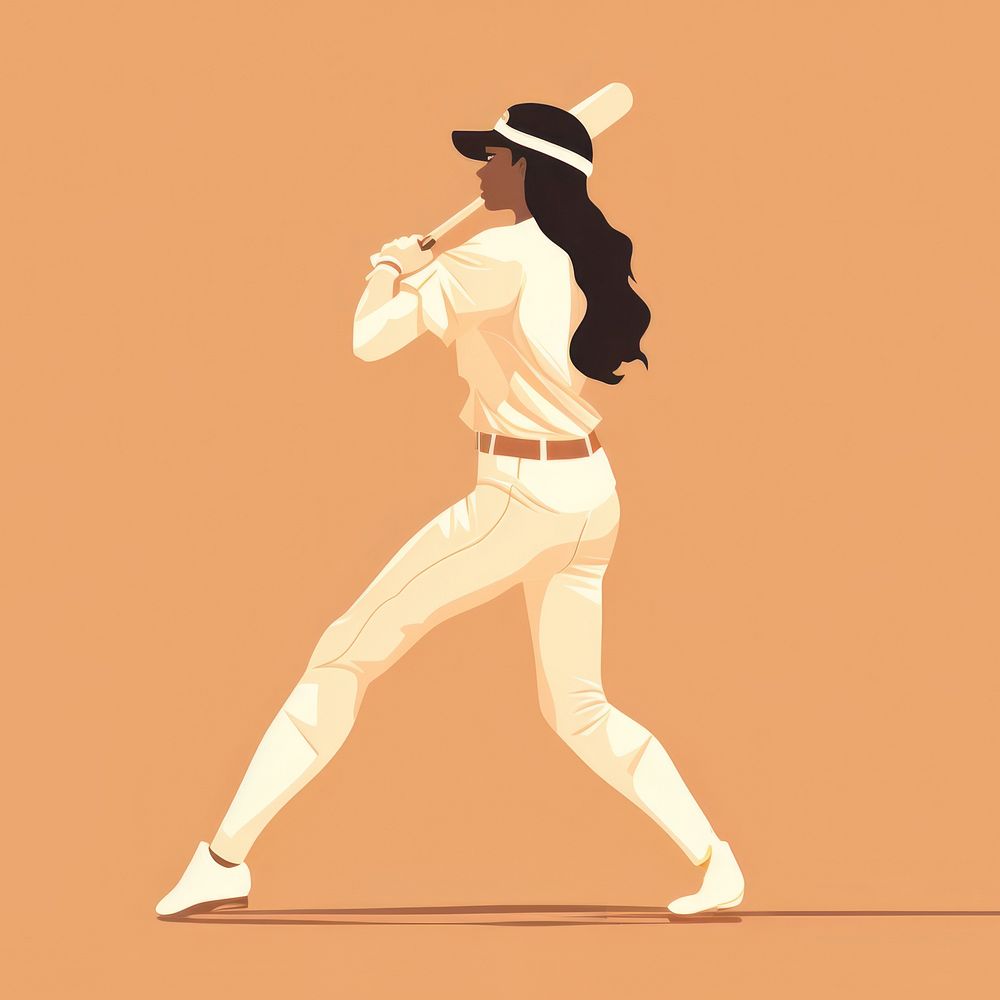 Baseball players baseball dancing sports. AI generated Image by rawpixel.