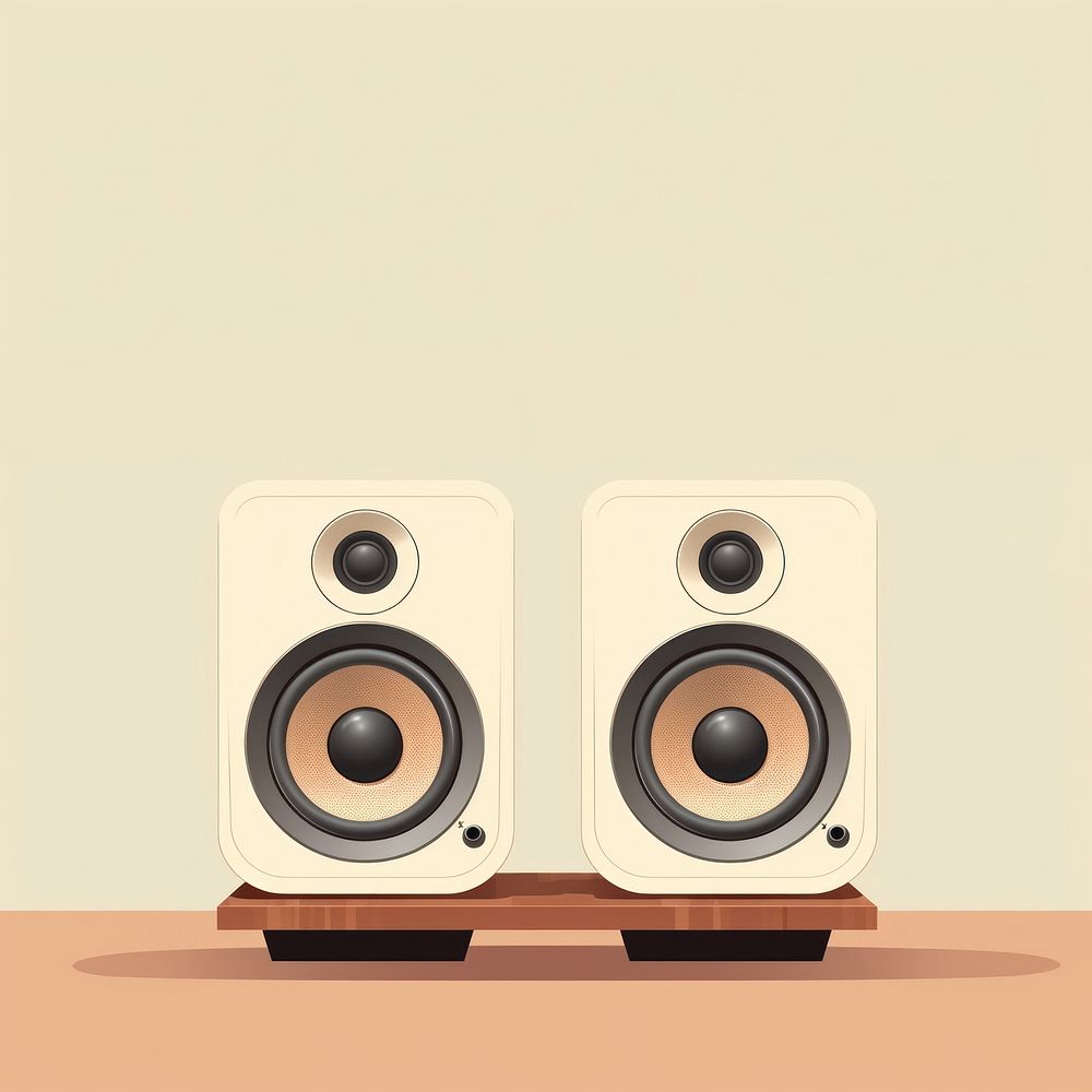 Speakers wood loudspeaker electronics. AI generated Image by rawpixel.