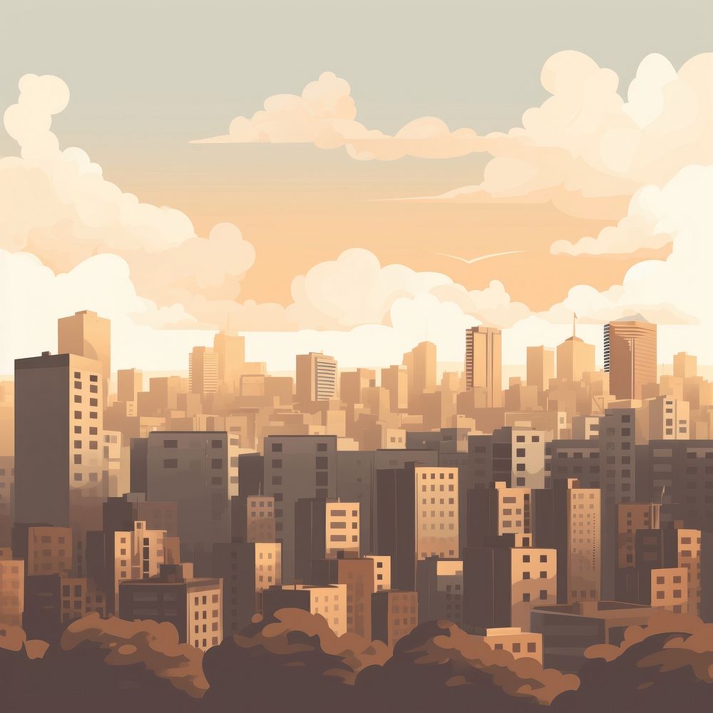 Cityscape building architecture outdoors. 