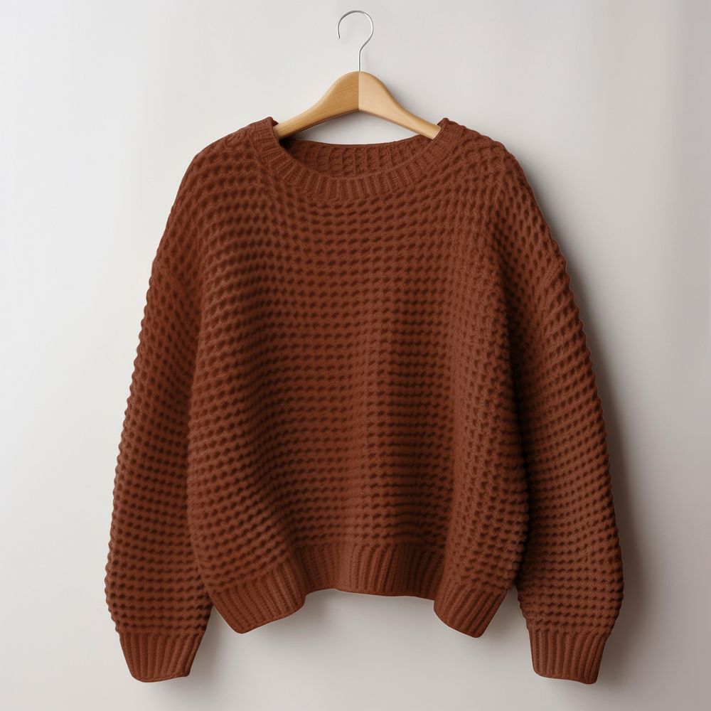 Knitted sweater mockup, winter apparel | Premium PSD Mockup - rawpixel