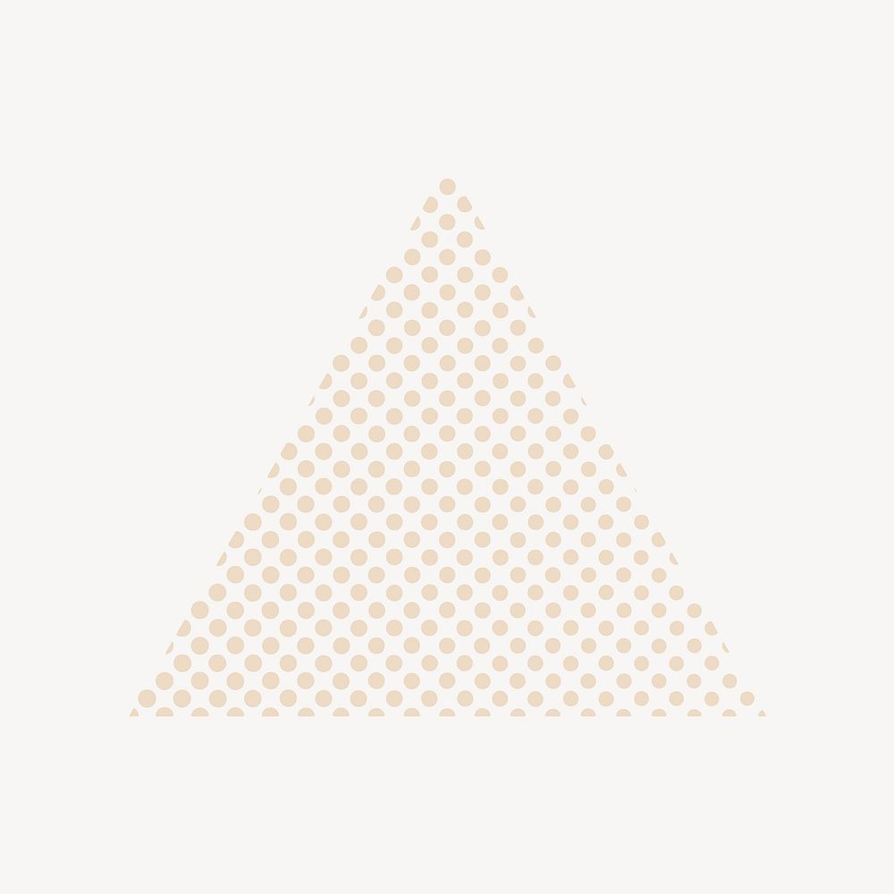 Dotted triangle shape vector