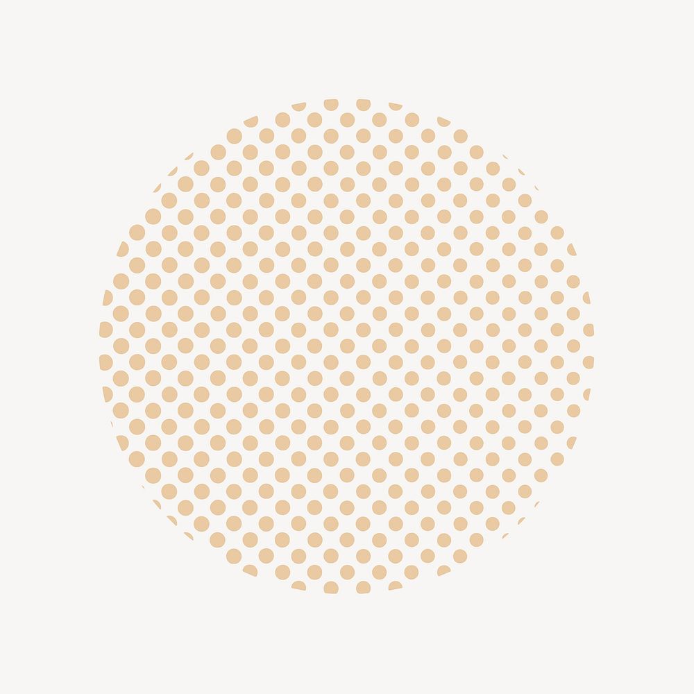 Dotted circle shape vector