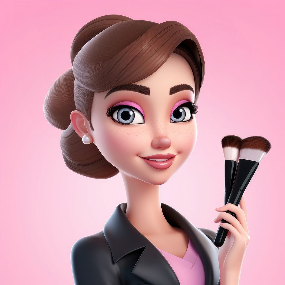Makeup saler cartoon adult perfection. AI generated Image by rawpixel.