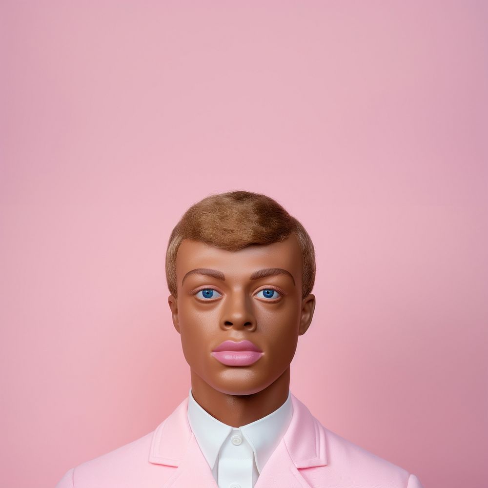 Men rubber doll portrait nose perfection. AI generated Image by rawpixel.