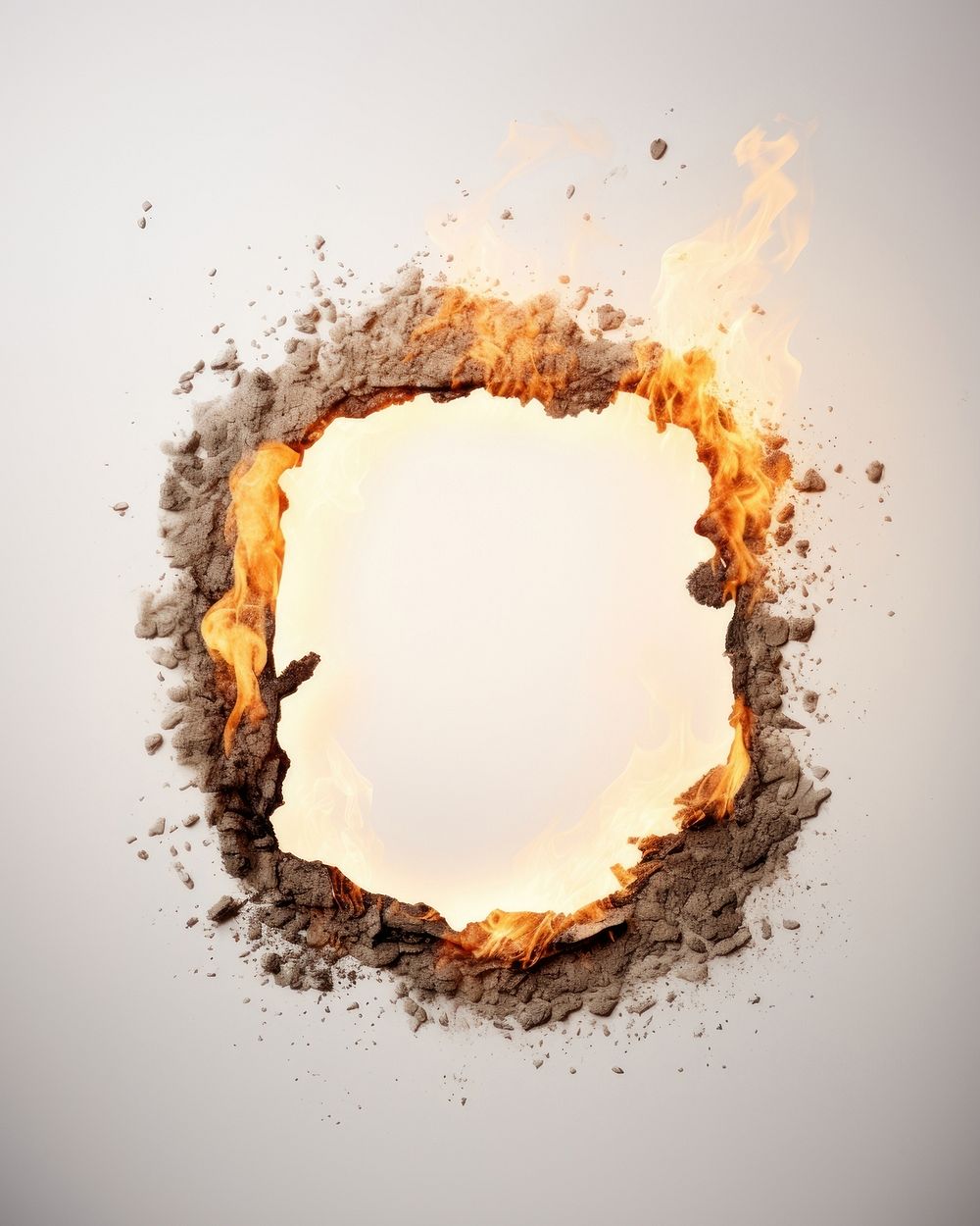 Hole circle flame fire. AI generated Image by rawpixel.