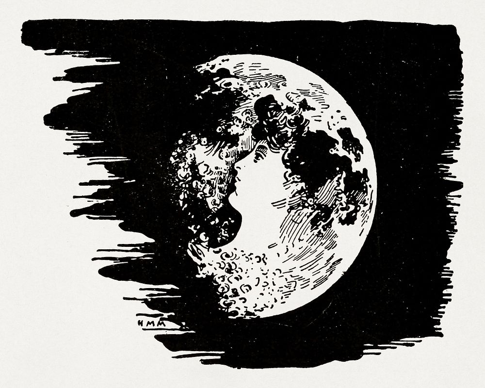 Astronomy for amateurs (1904), vintage illustration. Original public domain image from Wikimedia Commons. Digitally enhanced…