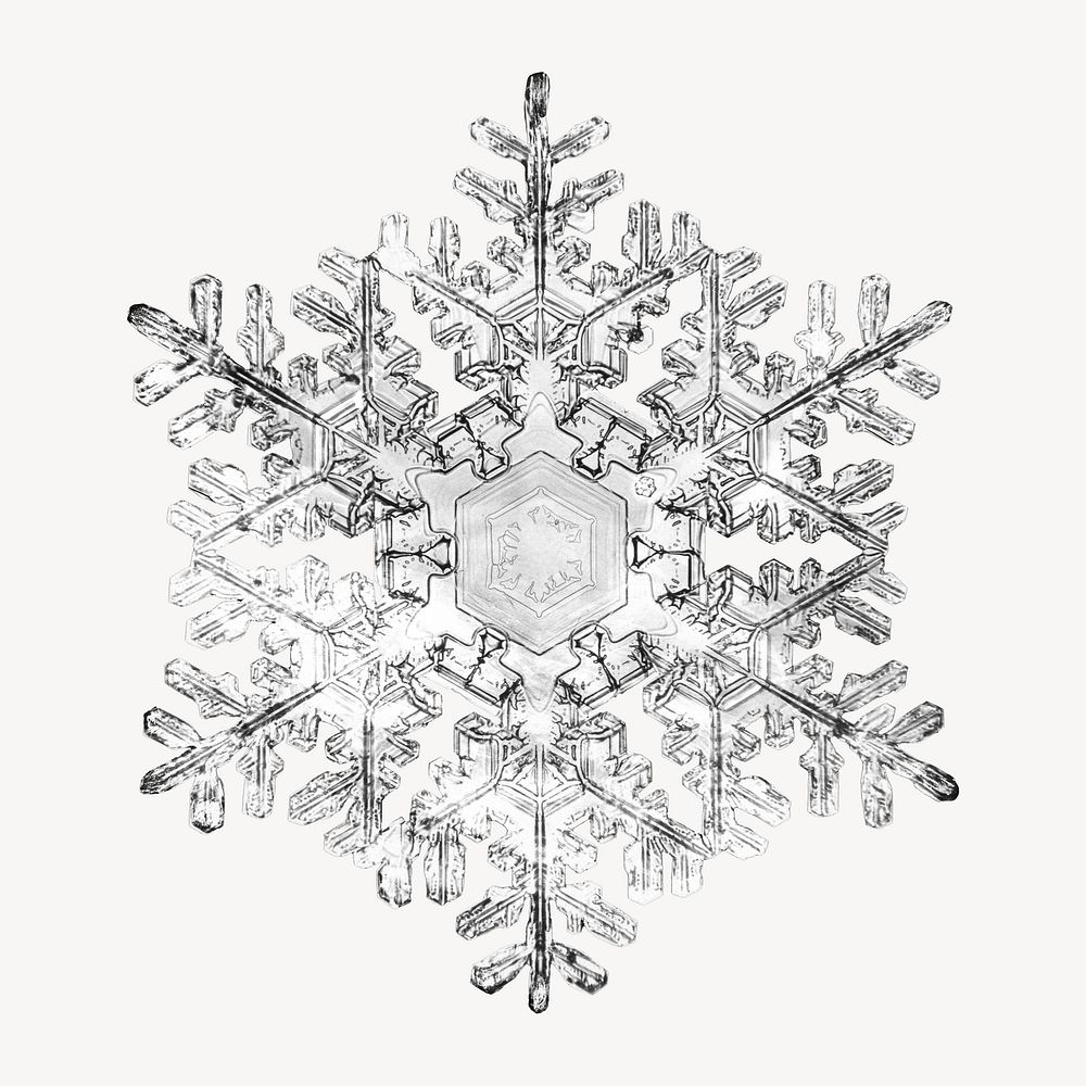 Snowflake, vintage photo by Wilson Alwyn Bentley. Remixed by rawpixel.