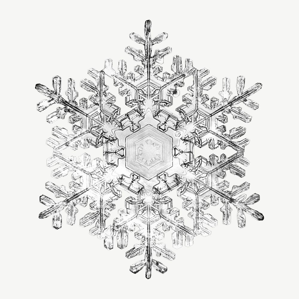 Snowflake, vintage photo by Wilson Alwyn Bentley psd. Remixed by rawpixel.
