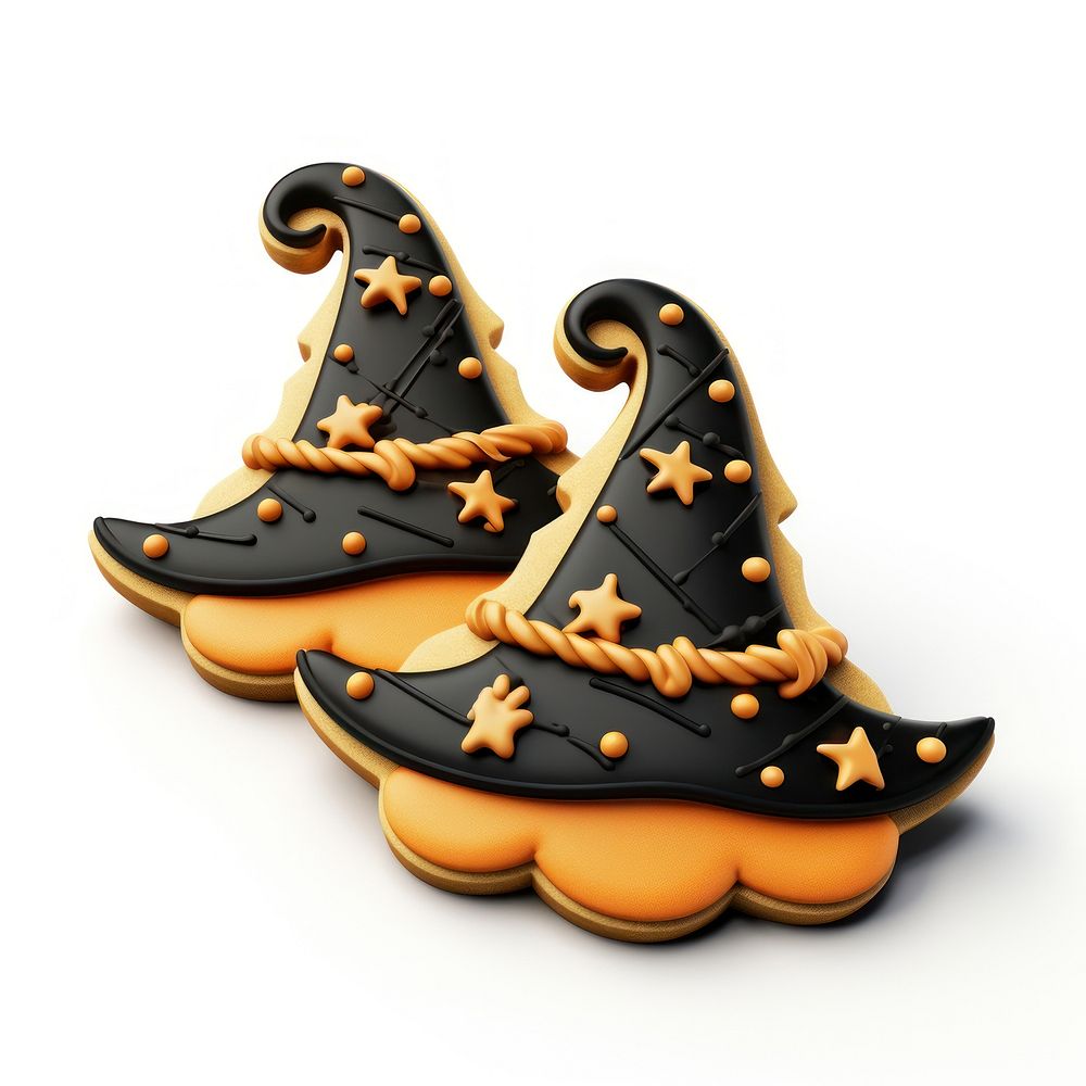 Halloween Witch Cookies cookie footwear dessert. AI generated Image by rawpixel.