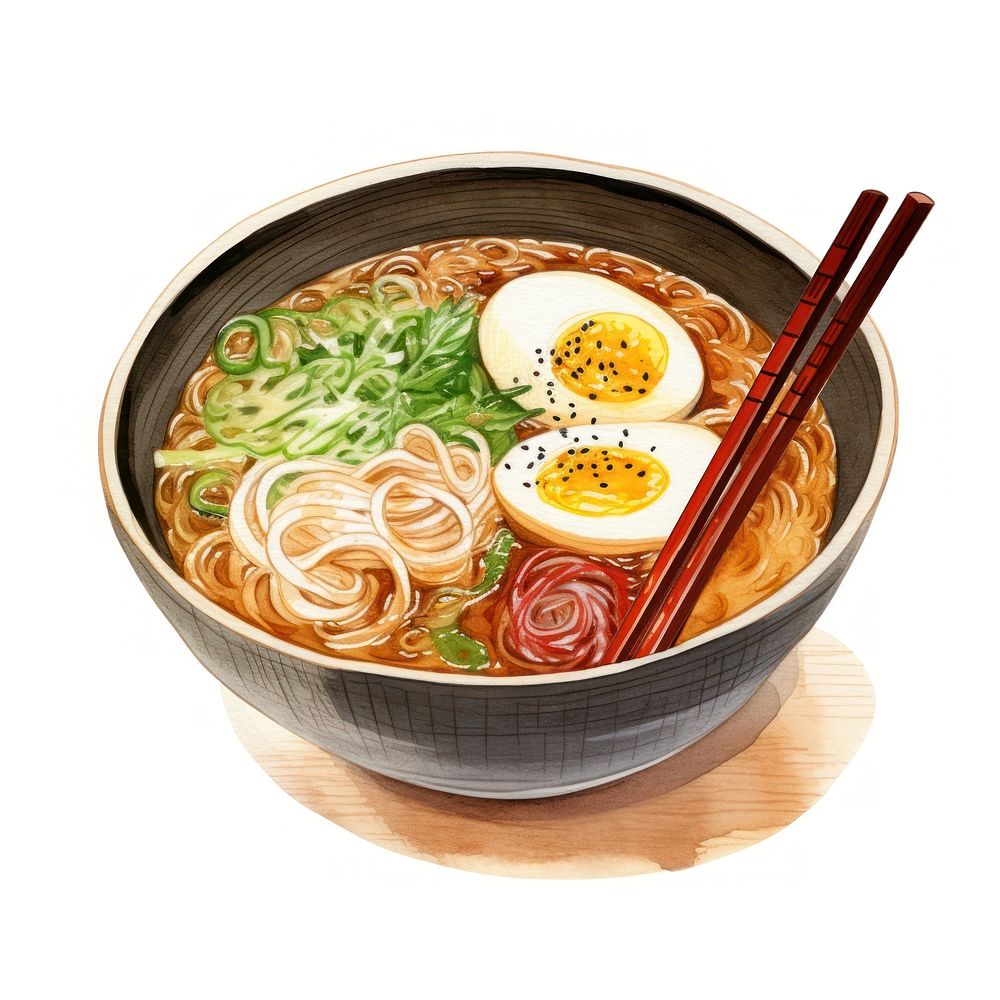 Ramen soup food meal. AI generated Image by rawpixel.