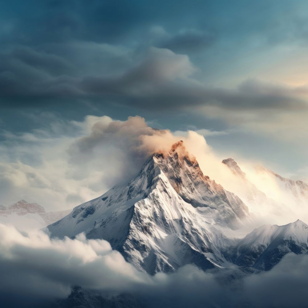 Mountains covered mountain outdoors nature.