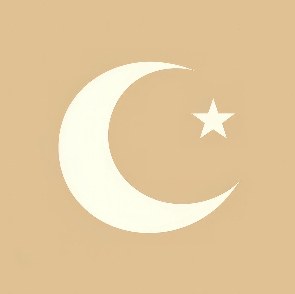 Islam astronomy symbol night. AI generated Image by rawpixel.