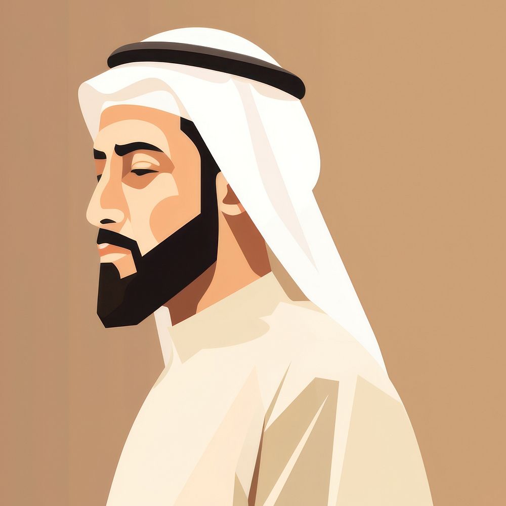 Islam man portrait adult representation. AI generated Image by rawpixel.