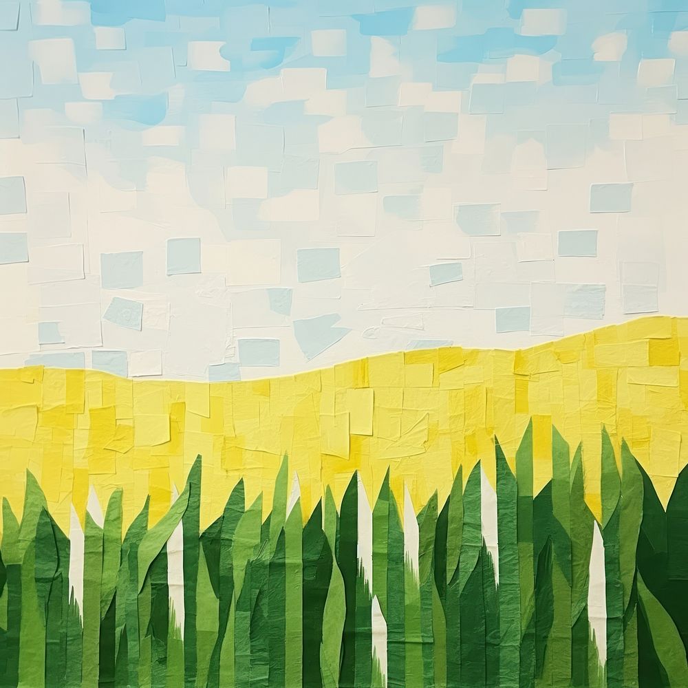 Corn farm art backgrounds painting. 