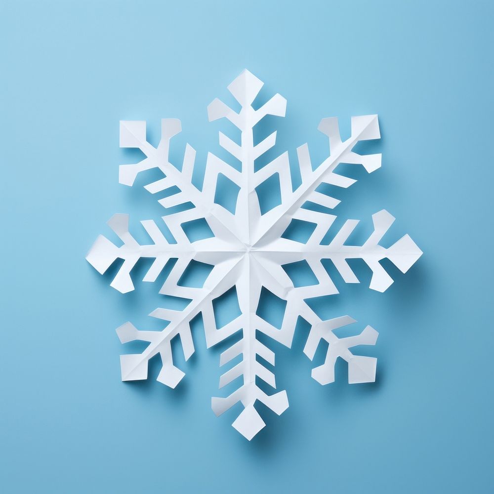Snowflake blue blue background celebration. AI generated Image by rawpixel.