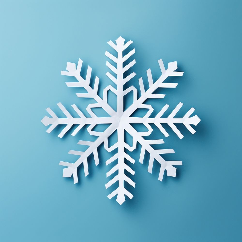 Snowflake blue celebration decoration. AI generated Image by rawpixel.