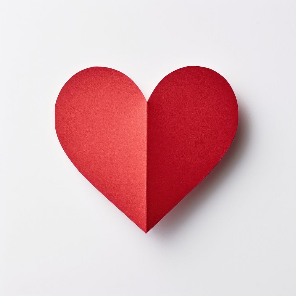 Heart symbol paper red. AI | Free Photo Illustration - rawpixel