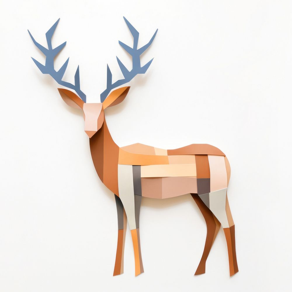 Christmas theme reindeer antler mammal. AI generated Image by rawpixel.