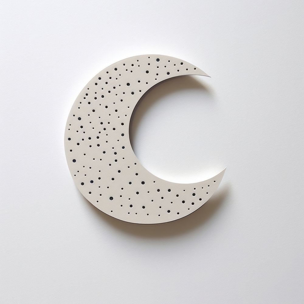Moon crescent science pattern. AI generated Image by rawpixel.