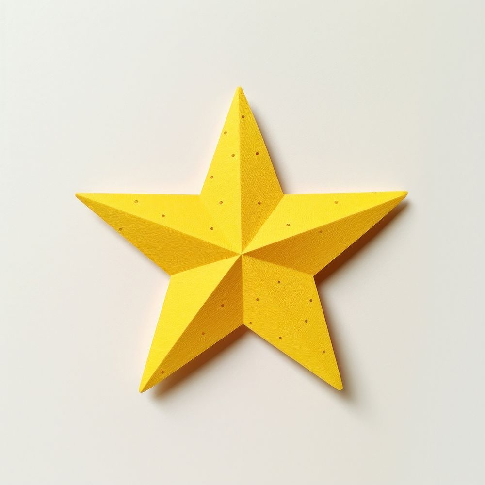 Yellow starry symbol paper transportation. AI generated Image by rawpixel.