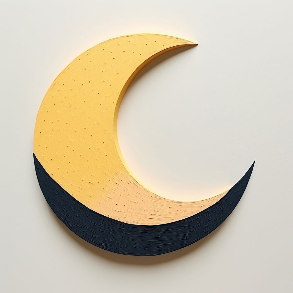 Yellow moon night accessories astronomy. AI generated Image by rawpixel.