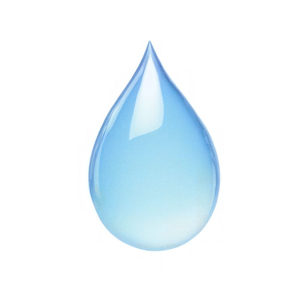 A water droplet blue white background simplicity. AI generated Image by rawpixel.