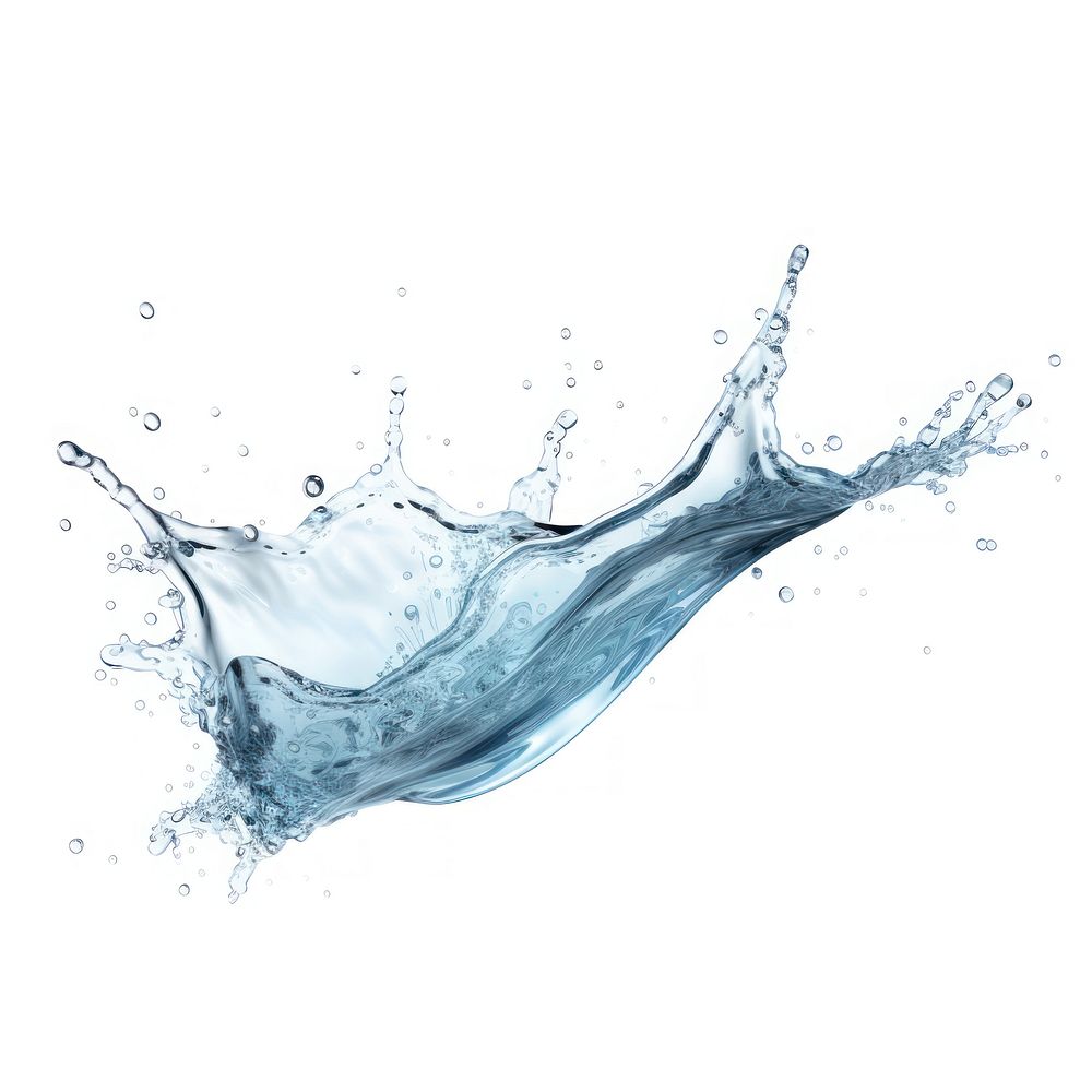 Water splash white background refreshment splattered. AI generated Image by rawpixel.