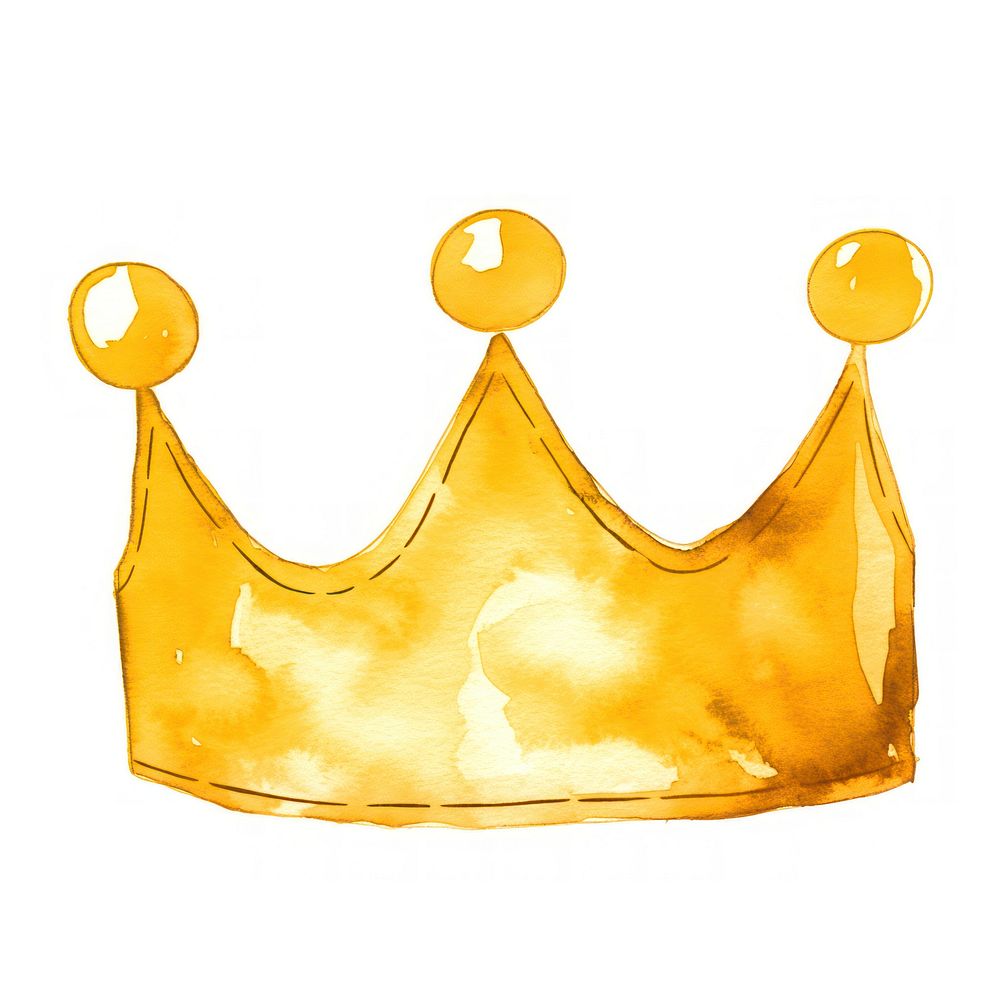 Crown gold white background accessories.