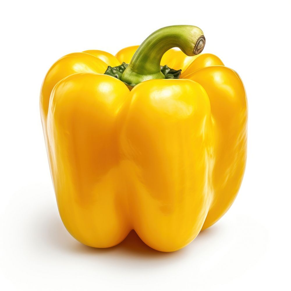 Bell pepper vegetable yellow plant. 