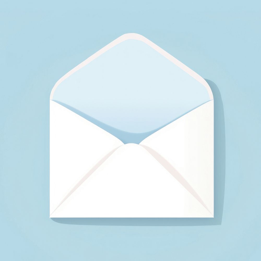 Letter envelope mail blue. AI generated Image by rawpixel.