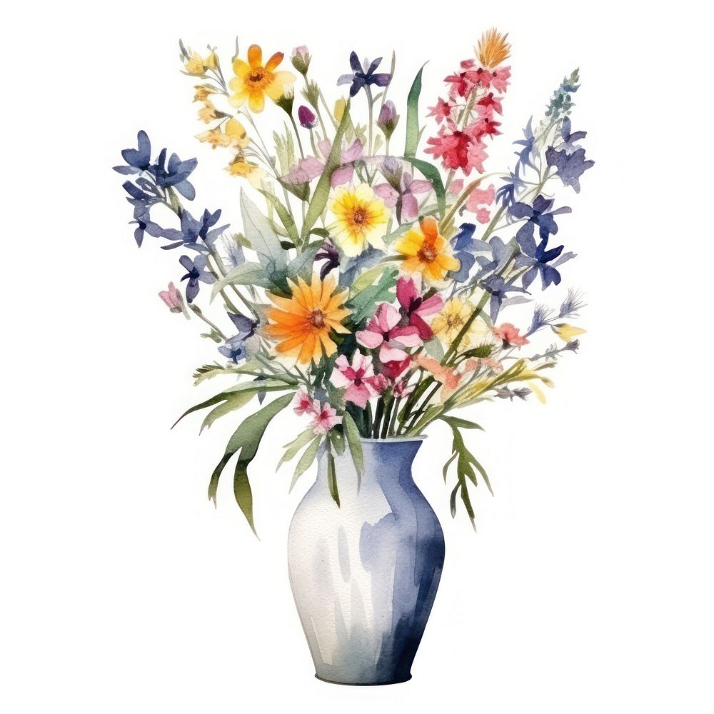 Vase flower plant art. AI generated Image by rawpixel.