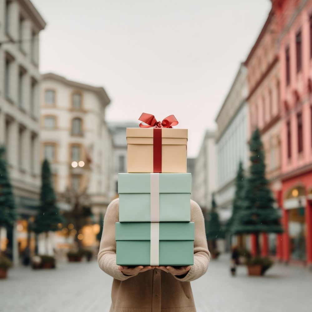 Holiday box christmas person. | Premium Photo - rawpixel